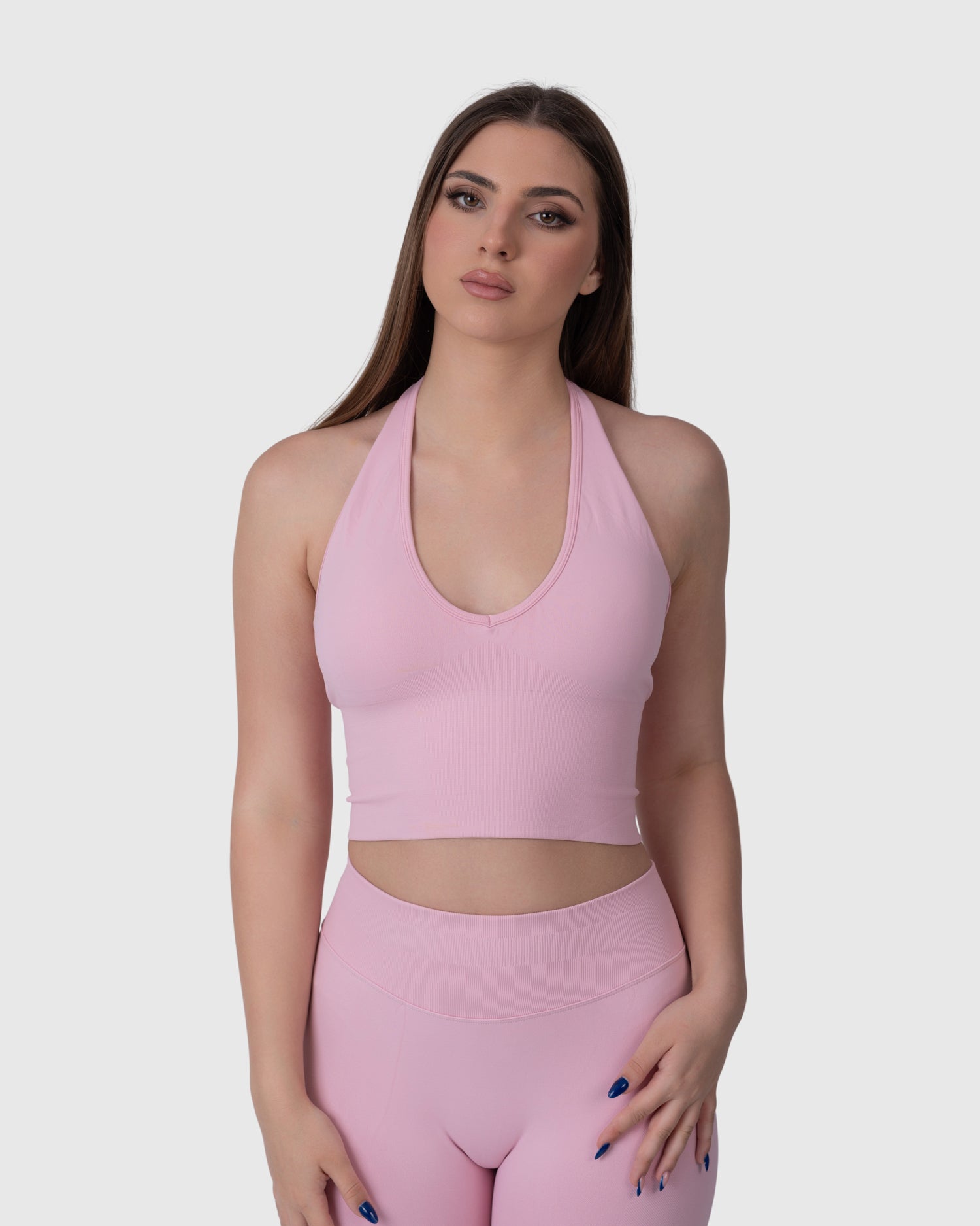 Form Halter Top - Pink