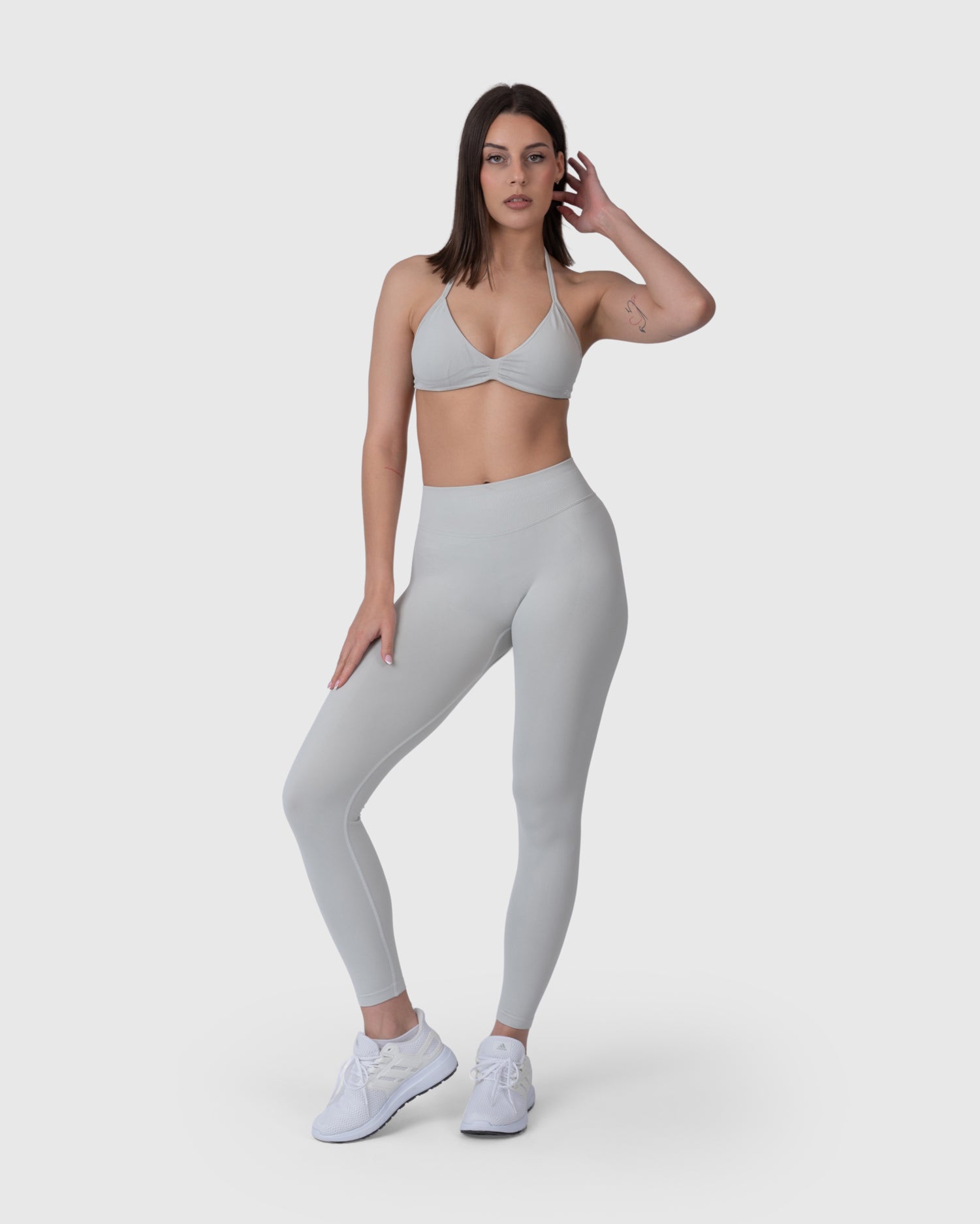 Form Sculpting Leggings - Light Grey