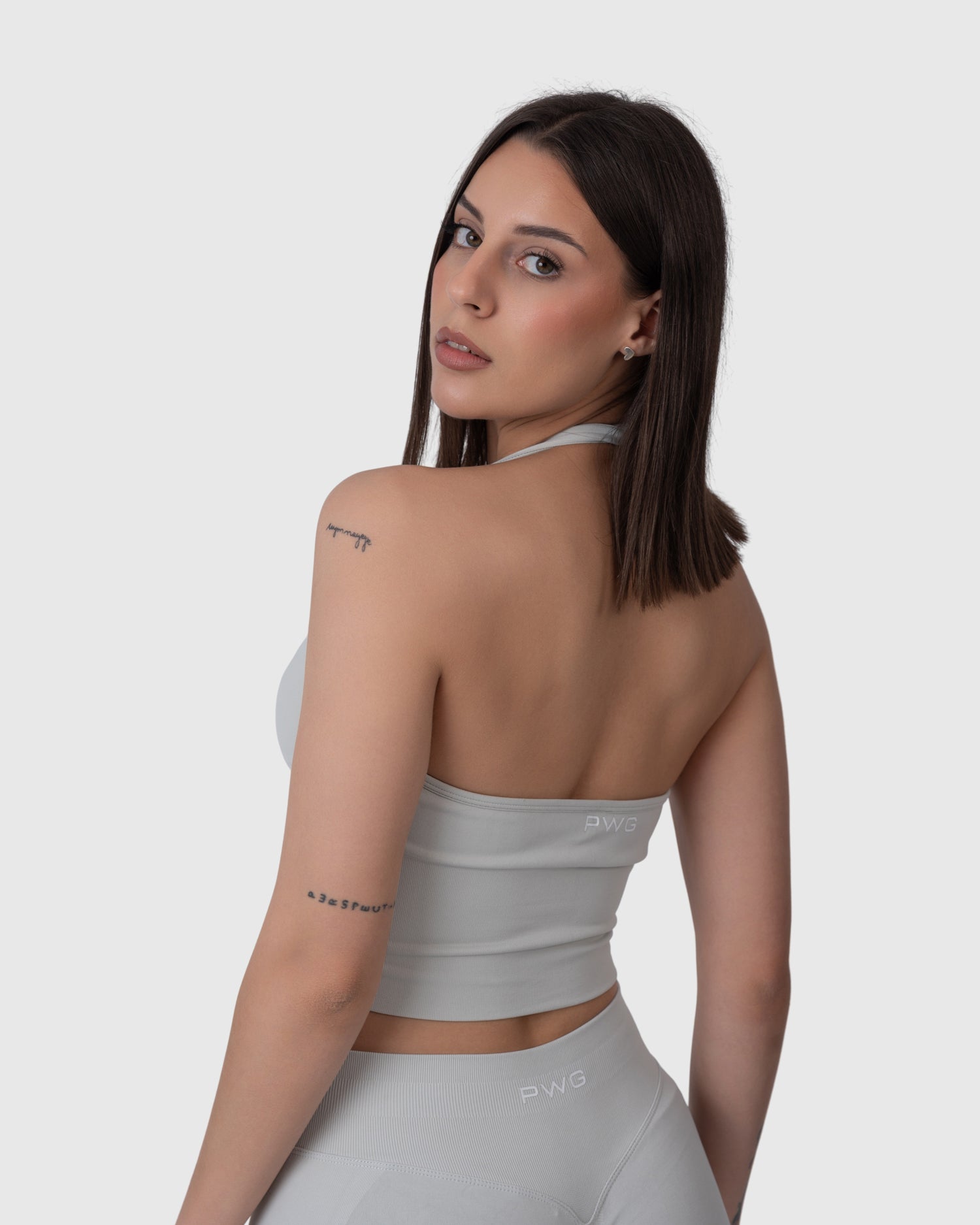 Form Halter Top - Light Grey