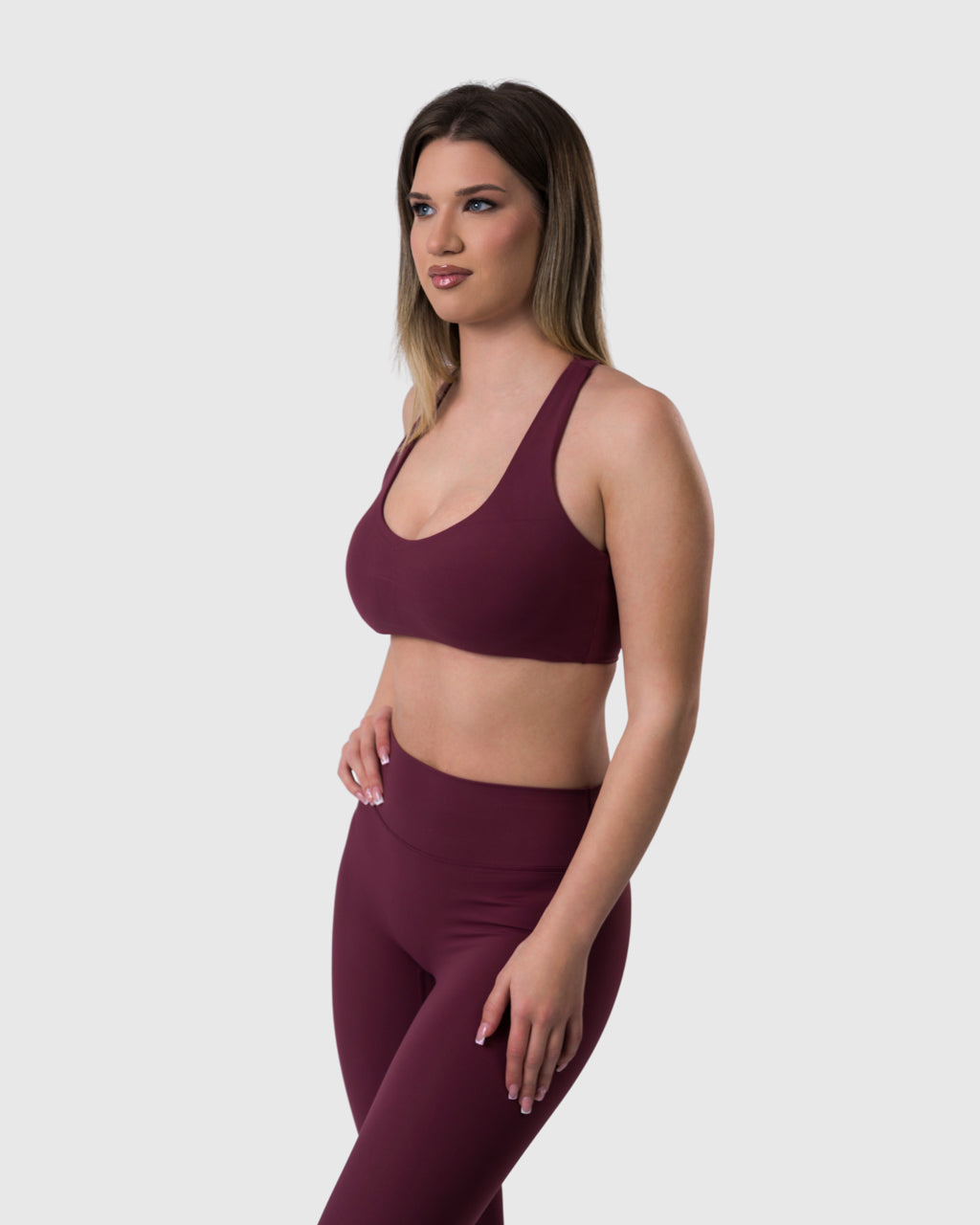 Core Sports Bra - Burgundy