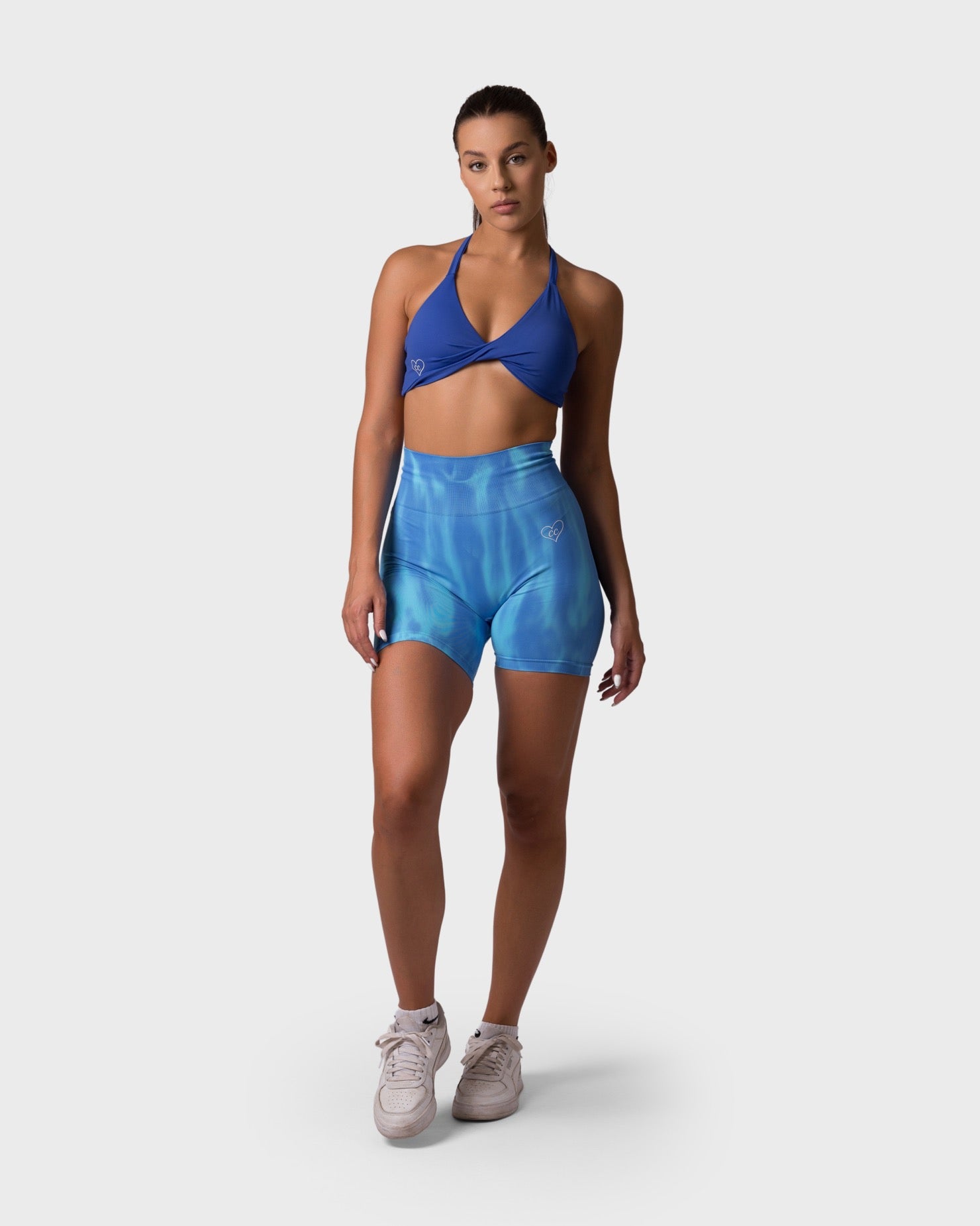 PWG x CC Shorts in Midnight Indigo, eco-friendly, super soft, butt-lifting design for comfort and fitness confidence