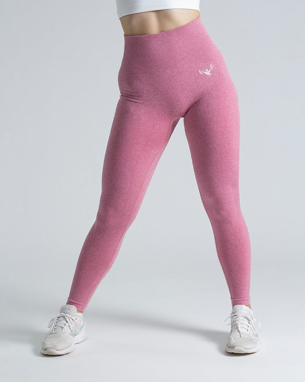PWG Active Scrunched Lifting Contour High Waist Leggings in Pink, scrunch design, lifting effect, high waist, breathable fabric - front view