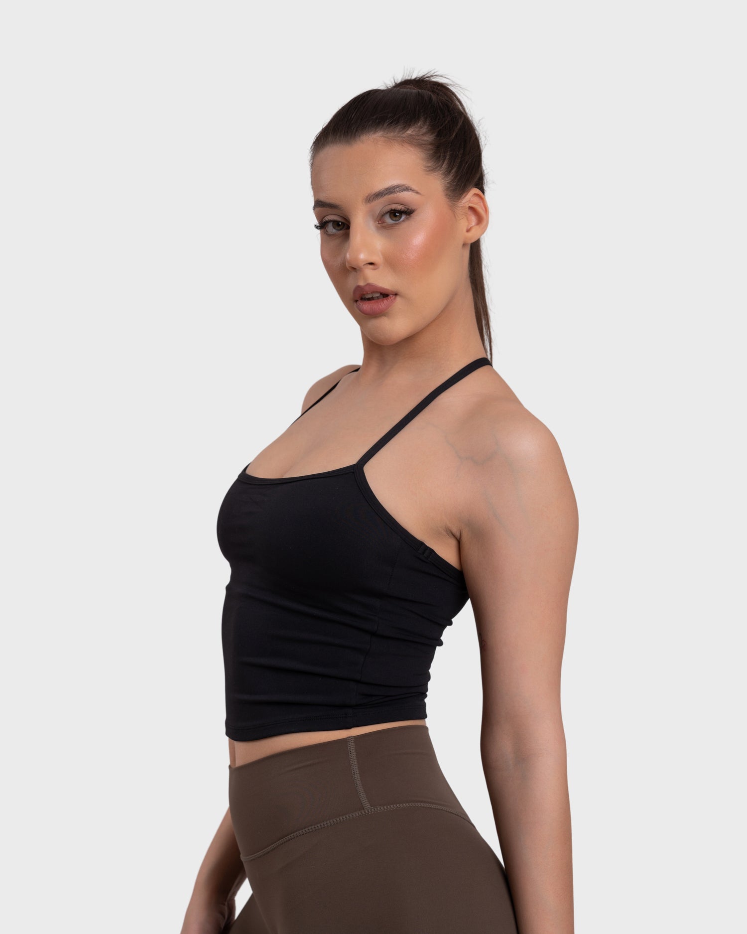 Core Halter Top - Black