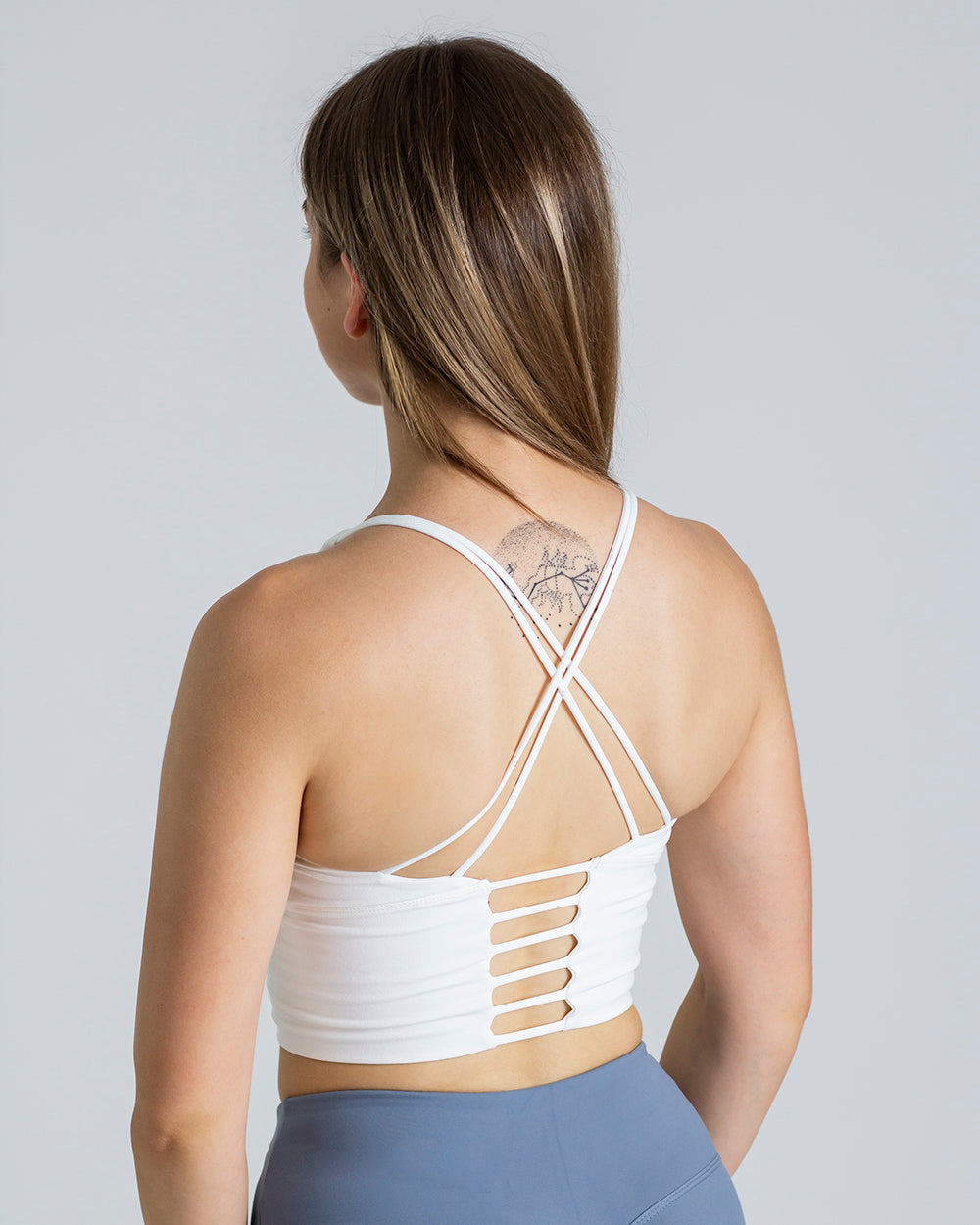 Strappy Back Sports Bras for Women Padded Workout Tops Medium Support Crop  Tops for Women, White, X-Small price in Saudi Arabia,  Saudi Arabia