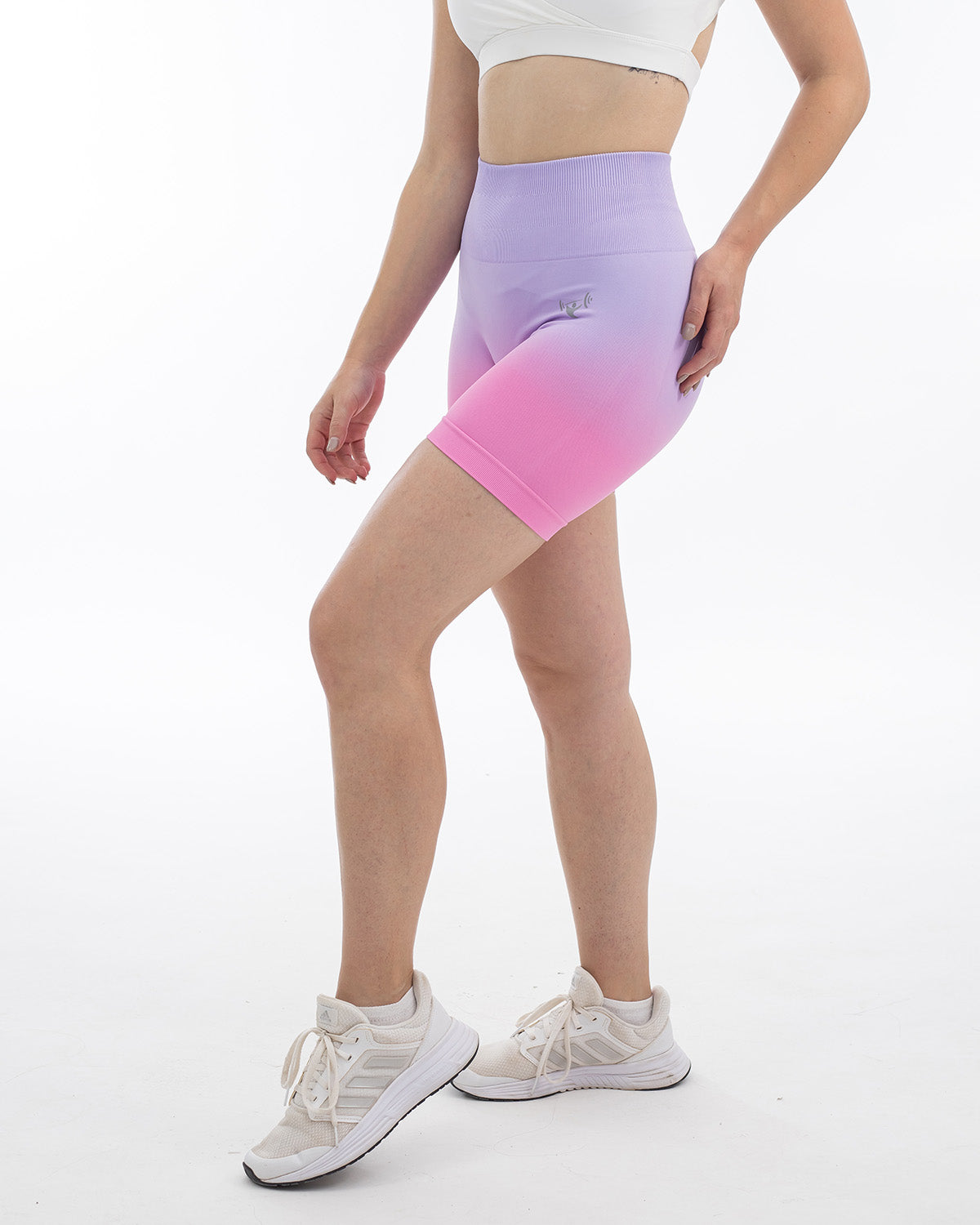 Ombré Scrunch Shorts - Lavender Pink